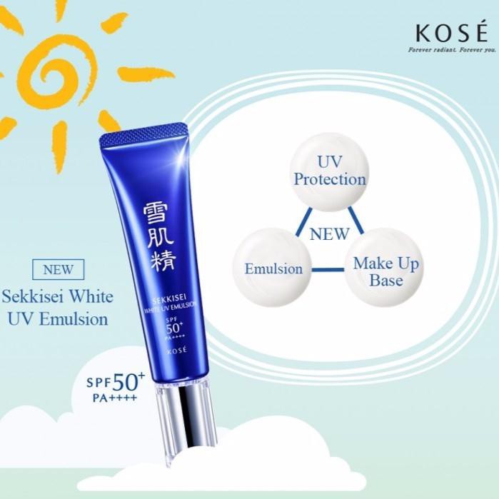 Nhũ Tương Dưỡng Ngày KOSE Sekkisei White UV Emulsion SPF50+