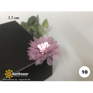 Hoa cúc voan nhụy mờ size 3cm