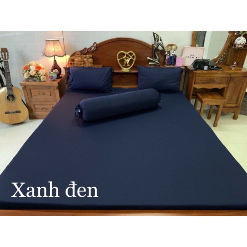 M6.M8 - BỘ 4 DRAP GA THUN LẠNH HÀN  TỒNG TRẦM MỀM MƯỚT MÁT LẠNH