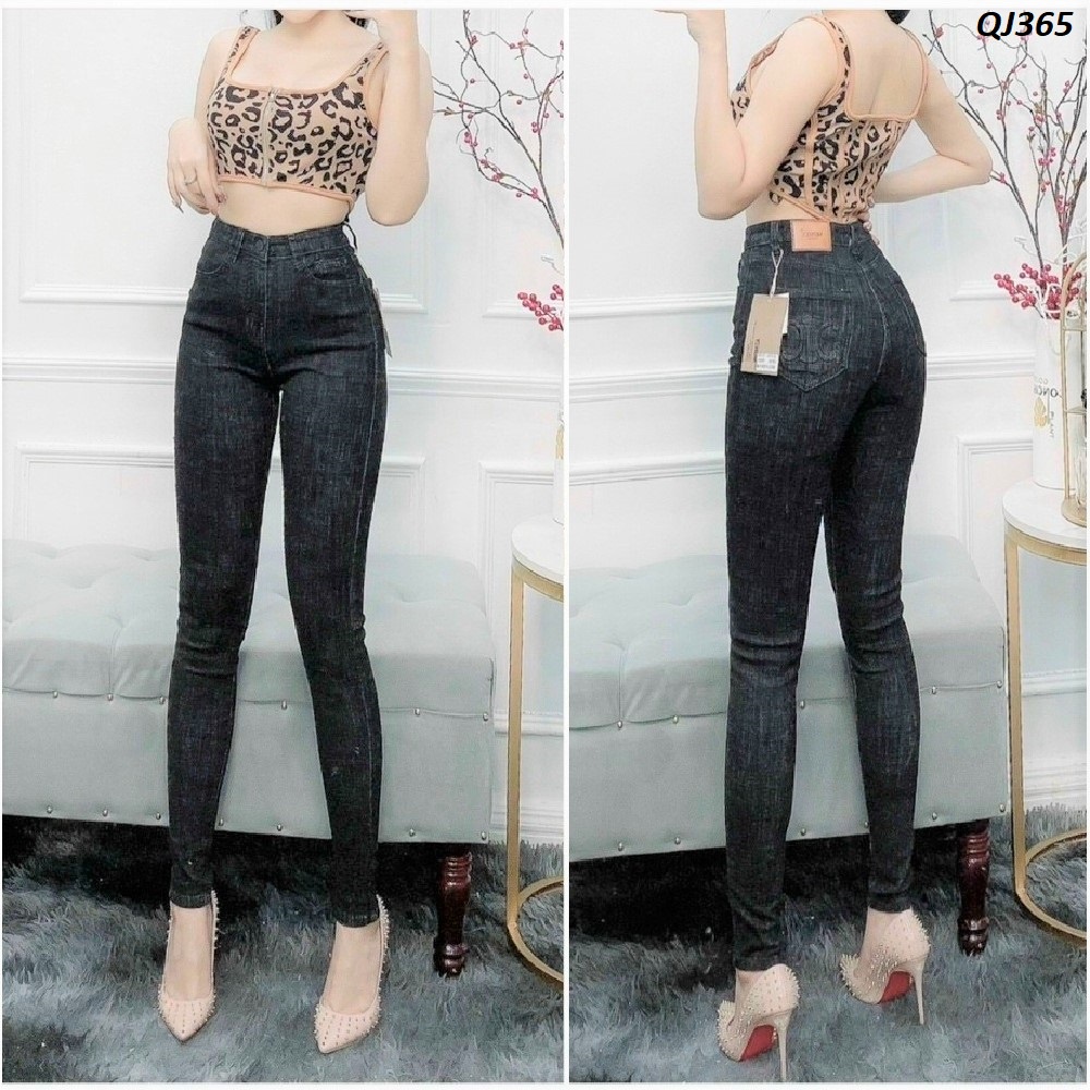 Quần jeans Skinny lưng cao co giãn ôm dáng QJ365