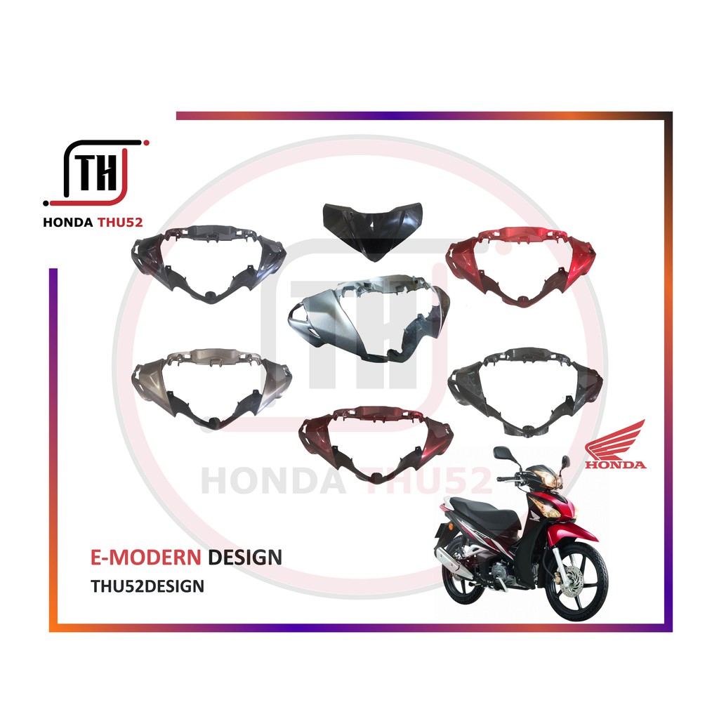 Ốp Đầu Trước Bàn Thờ Future 125 Fi Honda Đỏ Đen Đồng Bạc Xám