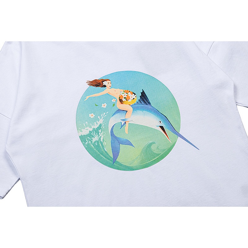 Áo Thun Cotton Tay Ngắn Dáng Rộng Plus Size Unisex