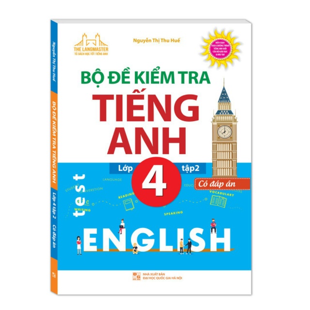 Sách - Bộ đề kiểm tra tiếng Anh lớp 4 tập 2 - Có đáp án