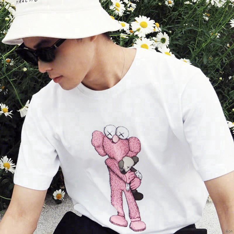 Áo thun tay ngắn hoạ tiết hoạt hình thiết kế đơn giản