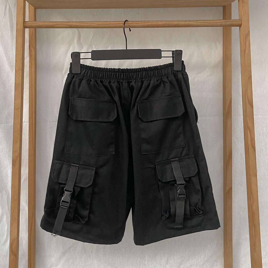 Quần short kaki 4 túi Nam Nữ Unisex dáng suông - Quần đùi ngắn túi hộp cá tính, trẻ trung, năng động