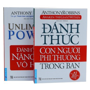 Combo Sách Đánh Thức Con Người Phi Thường Trong Bạn + Đánh Thức Năng Lực Vô Hạn Tặng Post Card Danh Ngôn