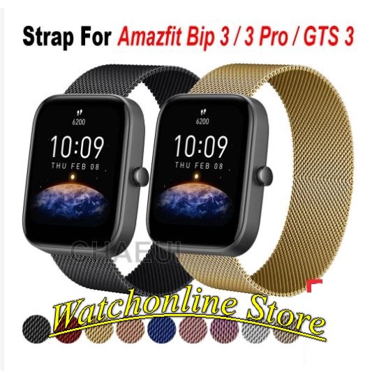 Dây deo nam châm Cho Xiaomi Huami Amazfit Bip 3 Bip 3 pro  U Pro GTS3 GTS 2 Mini GTR 42mm 20mm thép không gỉ