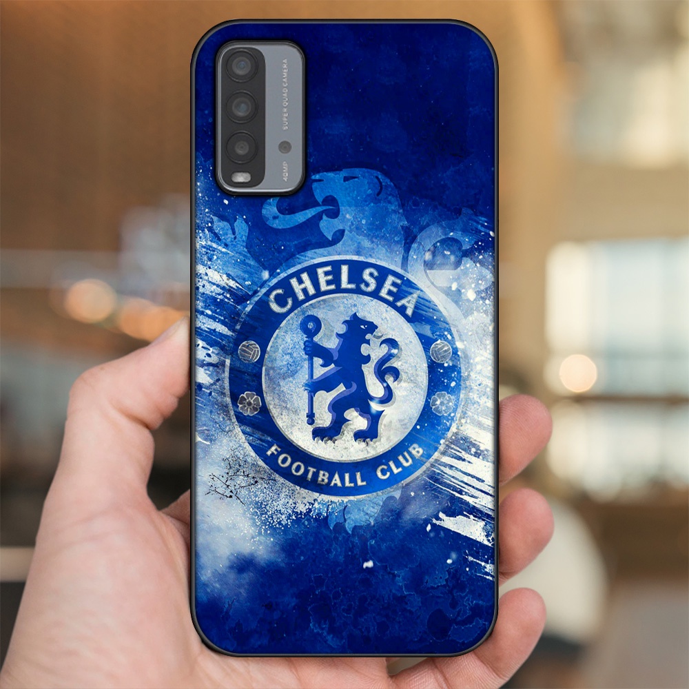 Ốp lưng Xiaomi Redmi 9T viền đen in hình Chelsea FC