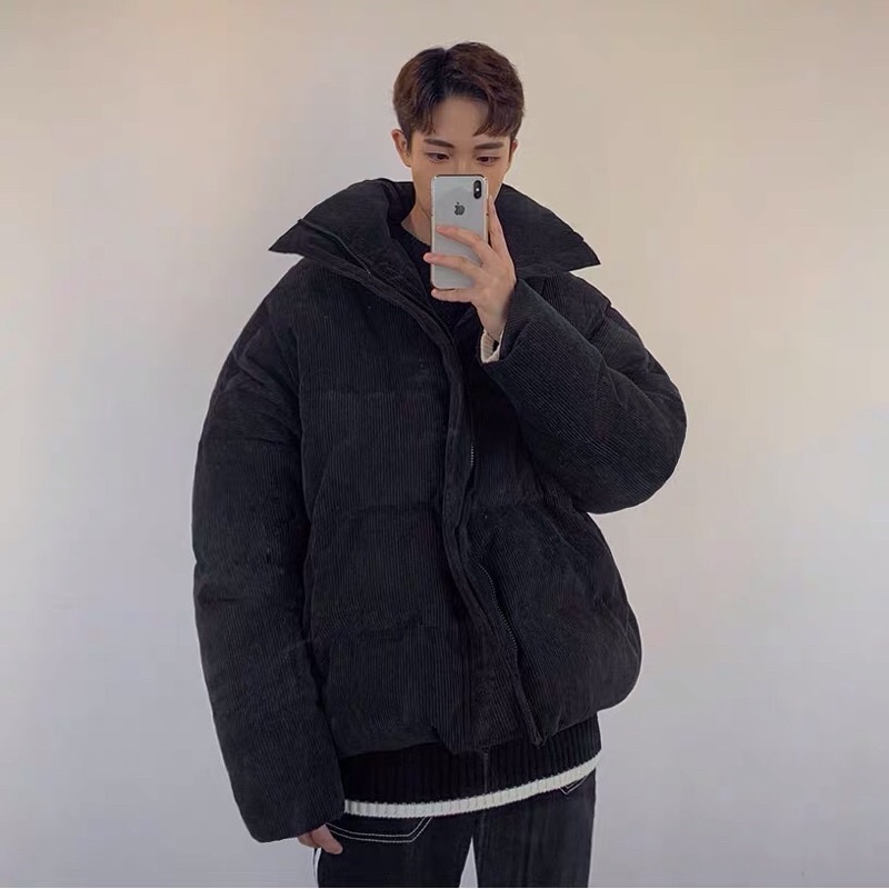 Áo khoác phao nhung dày dặn