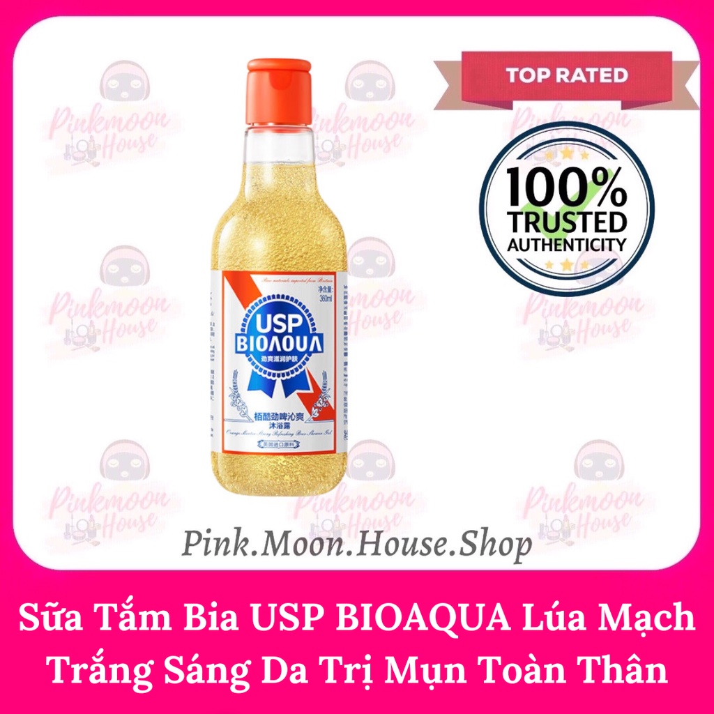 Sữa Tắm Bia Trắng Da Mềm Mịn Cấp Vitamin B Lúa Mạch Ngăn Mụn Toàn Thân