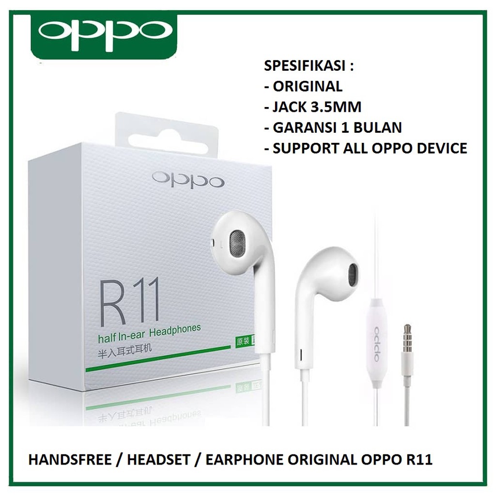 Tai Nghe Nhét Tai Thời Trang Sành Điệu Cao Cấp Oppo R11 F5 F3 F1 Plus A33 A37 A39