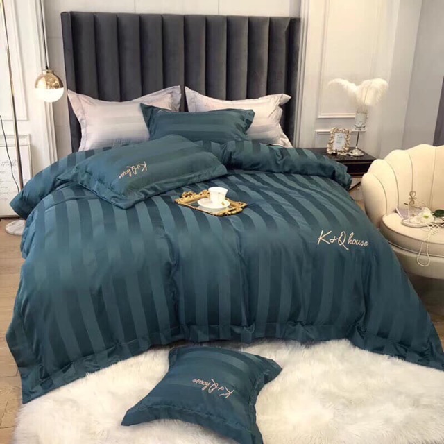 Bộ chăn ga gối cotton lua 60s