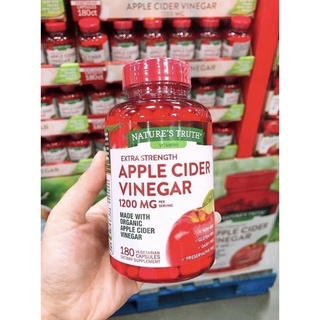Viên uống giấm táo Apple Cider Vinegar 1200mg của Mỹ 180viên giảm cân-đẹp dạ,detox cơ thể