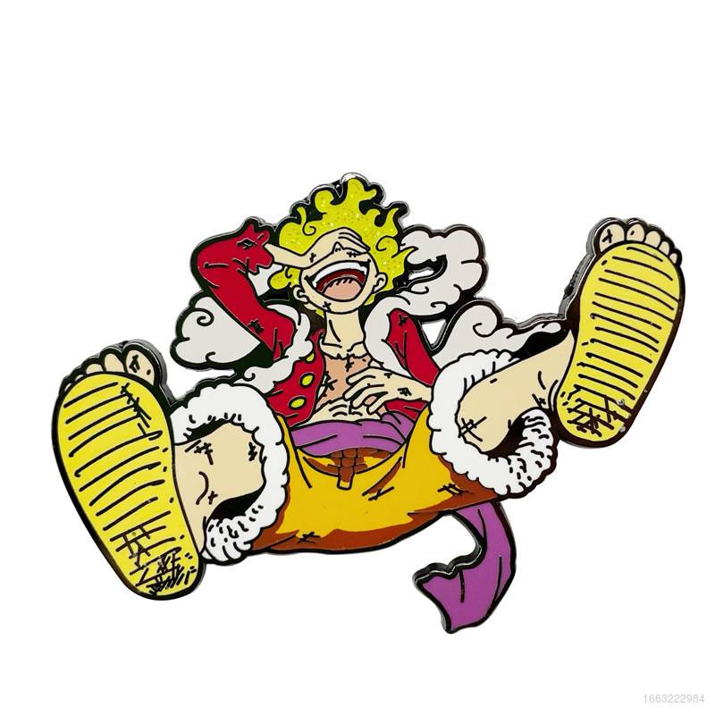 Huy Hiệu Cài Áo Kim Loại Hình Nhân Vật Luffy Trong Phim ONE PIECE