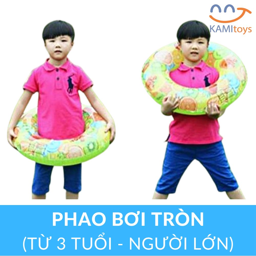Phao bơi cho bé tập bơi hình Tròn (Cho Trẻ em và Người lớn) mã 50059