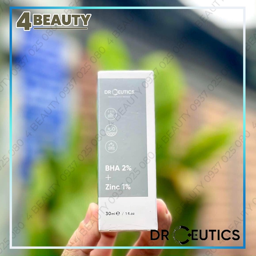 Tinh chất dưỡng Serum BHA 2% + ZinC 1% Giảm Mụn Và Giảm Sưng Mụn - Serum DrCeutics