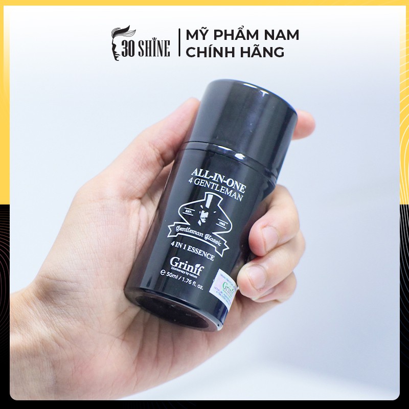 Kem dưỡng da cho nam - Sữa dưỡng trắng da 4 trong 1 cho nam giới GRINIF All In One 4 Gentleman 50ml