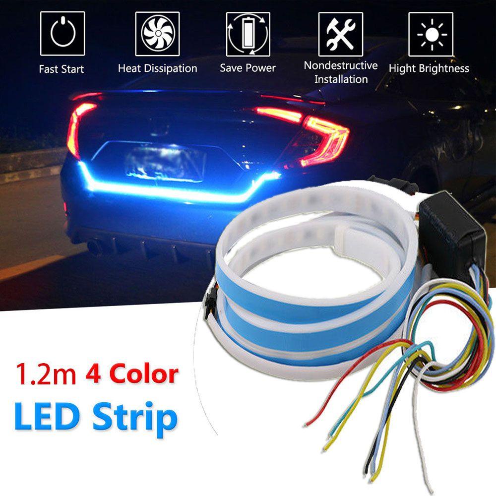 JONYE Dải Đèn LED Cảnh Báo Nhiều Màu Sắc 4 Màu Gắn Đuôi Xe Hơi