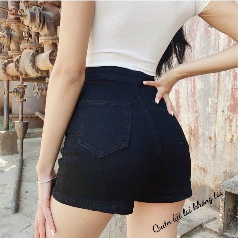 Quần shorts kaki lưng cao tôn dáng (KO TÚI)