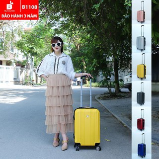 Vali du lịch Bunny 1108 cao cấp- kéo, nhựa, cao cấp, chống trầy xước, chống va đập, chống vỡ (size 20, size 24, size 28)