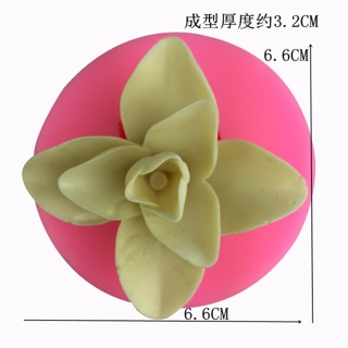 Khuôn Silicon Hoa Lan 4 cánh 6,7cm KSHL15