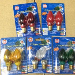 Vỉ 2 Bóng ớt LED 1W Hoà Thái