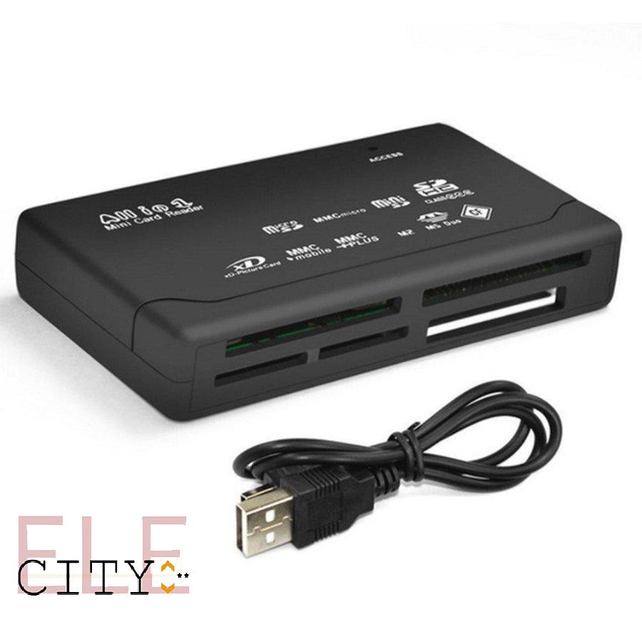 111ele} Memory Card Reader Mini 26-IN-1 USB 2.0 High Speed For CF xD SD MS SDHC