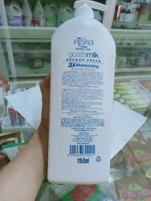 Sữa Tắm Trắng da Tinh Chất Sữa Dê Nysha Malaysia 1100ml