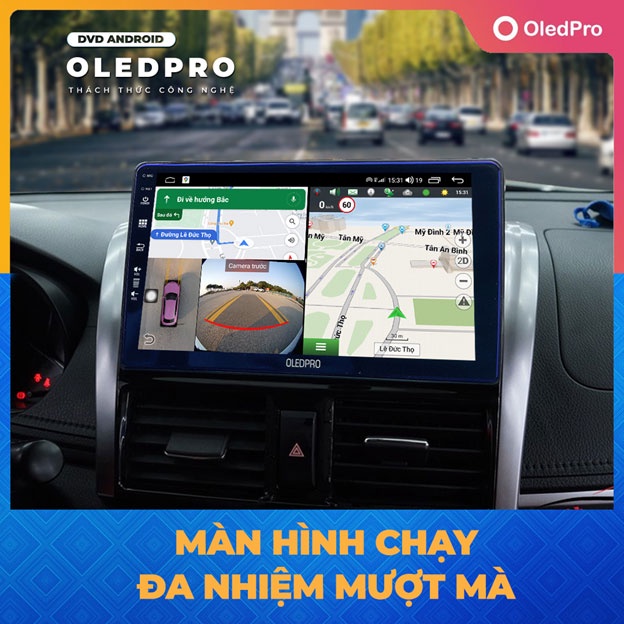 Màn Hình DVD Android Ô Tô OLED PRO A5 Chính Hãng RAM 2G ROM 32G Bảo Hành 18 Tháng màn hình android ô tô đầu dvd ô tô