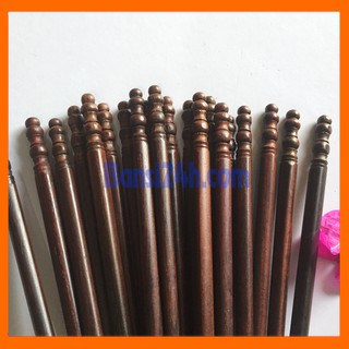 10 Đôi đũa gỗ trắc trơn vân đẹp - Hàng xuất khẩu Hàn Quốc