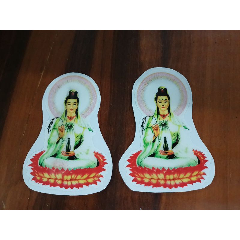 Bộ 2 tem nổi hình Phật 3D siêu đẹp 10cm