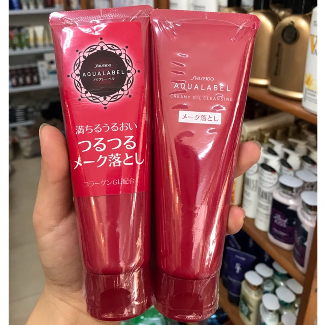 Gel tẩy trang aqualabel đỏ của Shiseido