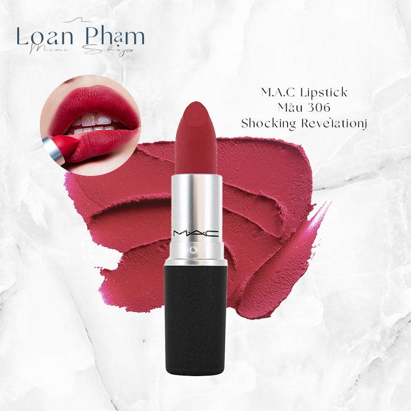Son M.A.C Dạng Lì - Dòng Powder Kiss Màu 306 - Shocking Revelation