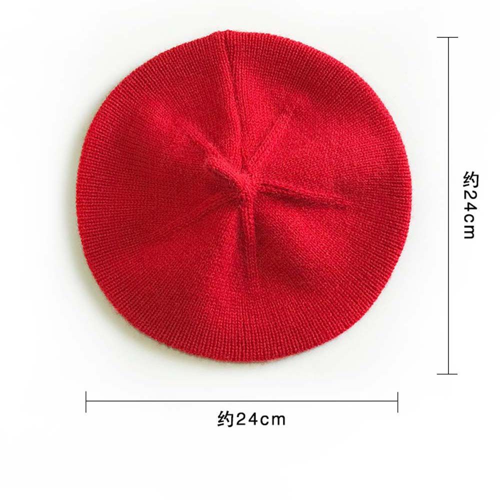 Mũ nồi đan len giữ ấm mùa đông phong cách vintage cho bé gái