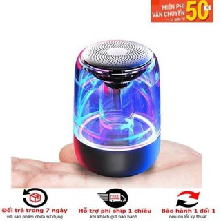 Loa bluetooth C7 có led nháy theo nhạc, trong suốt bass chuẩn
