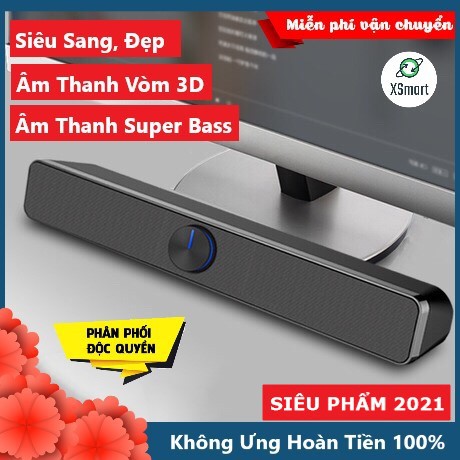 Loa SADA V-193 SUPER BASS 2022 Có Bluetooth Âm Thanh Vòm 3D Phiên Bản Đặc Biệt Dùng Cho Máy Tính Vi Tính Laptop PC Tivi