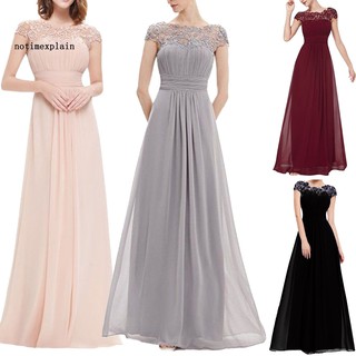 Đầm dạ hội dài phối ren cổ đính đá thời trang cho nữ