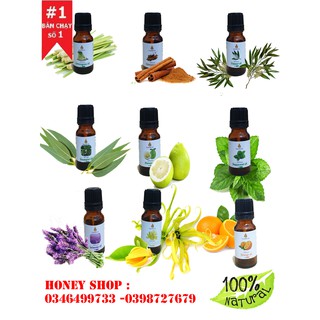 Tinh dầu 100% Nguyên Chất Sả Chanh 10ml có chứng nhận