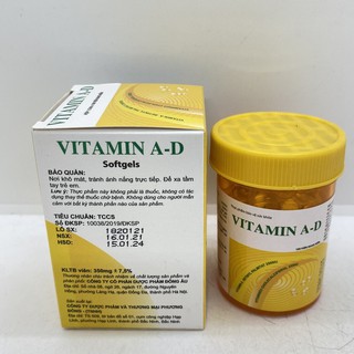 Vitamin A-D lọ 100 viên