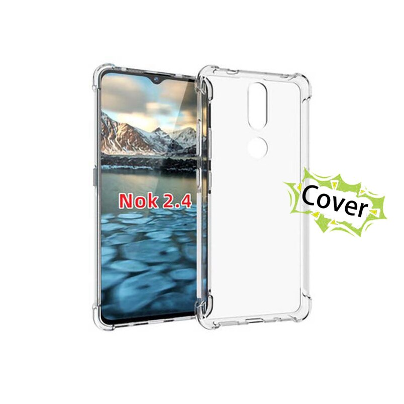 Ốp điện thoại TPU silicon mềm trong suốt chống rơi đơn giản cho Nokia 8.3 7.3 3.4 2.4 C2