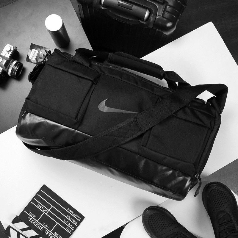 Túi du lịch gym thể thao đen logo