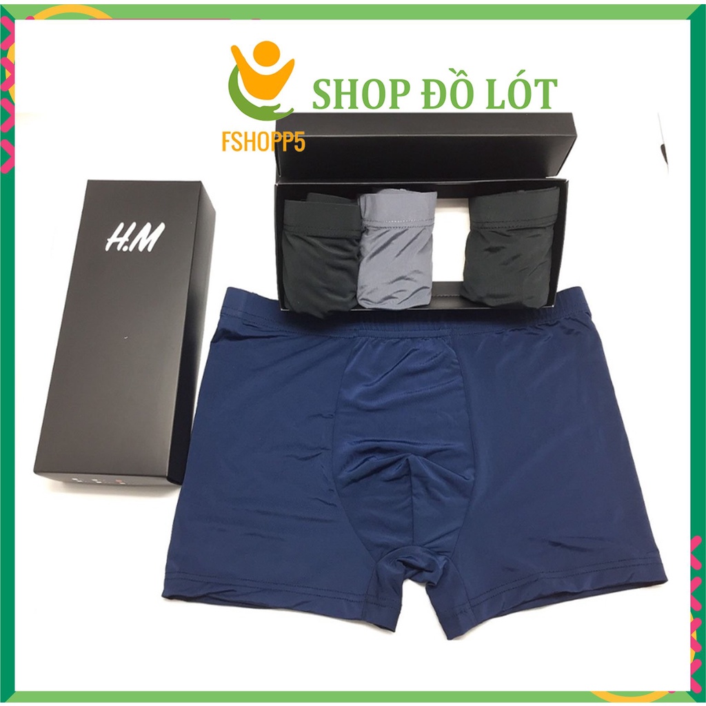 HỘP 4 Quần sịp thun lạnh cao cấp xuất nhật chất su đúc mỏng kháng khuẩn LOTNAM13