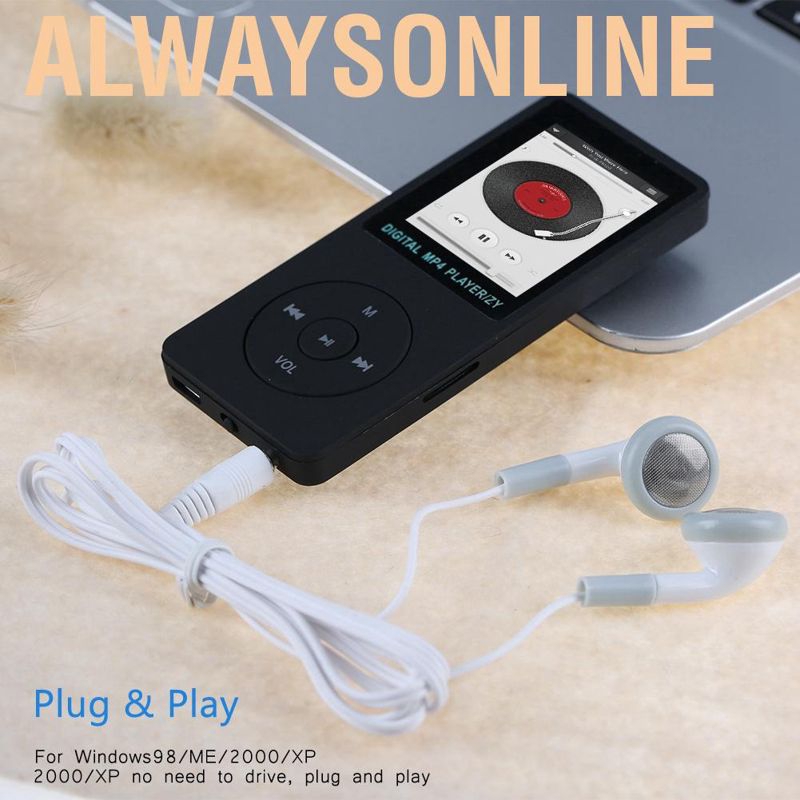 Máy Nghe Nhạc Mp3 Mp4 Usb 2.0 1.8 Inch Hifi Màu Đen / Xanh Dương / Trắng