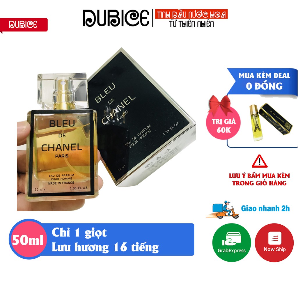 [Lưu hương 8 tiếng] Nước hoa nam Bleu 50ml hàng cao cấp thơm lâu