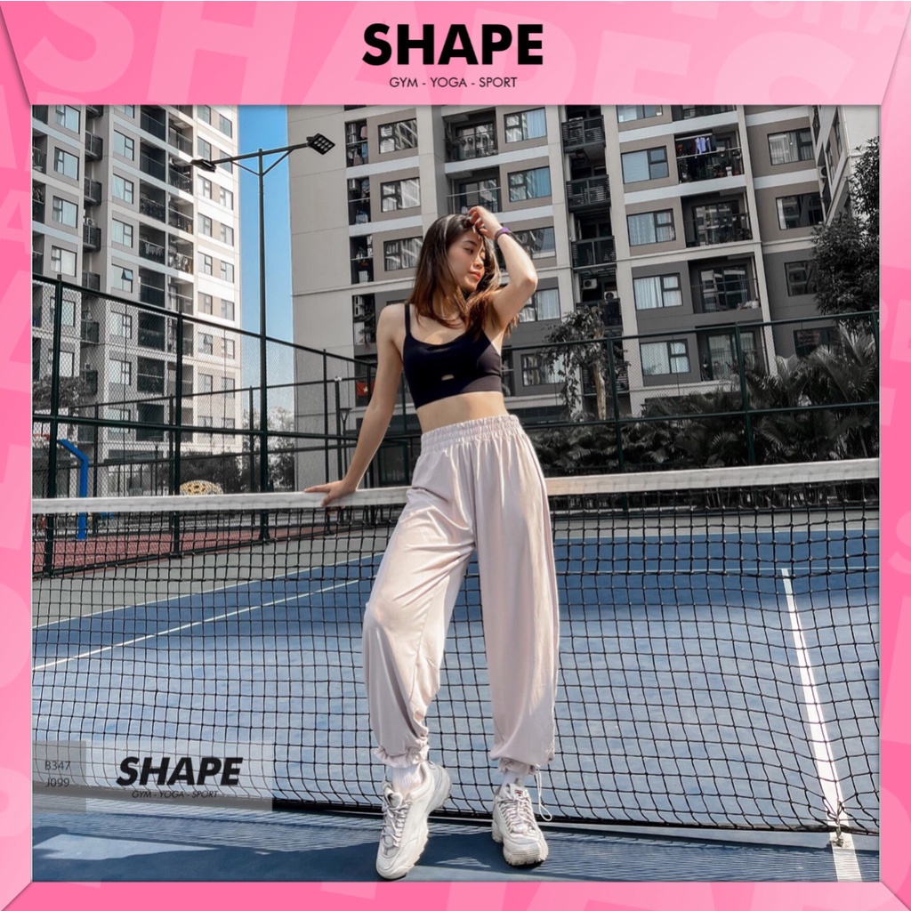 Quần ống rộng jogger nữ Shape ống rộng dây rút [ J099]