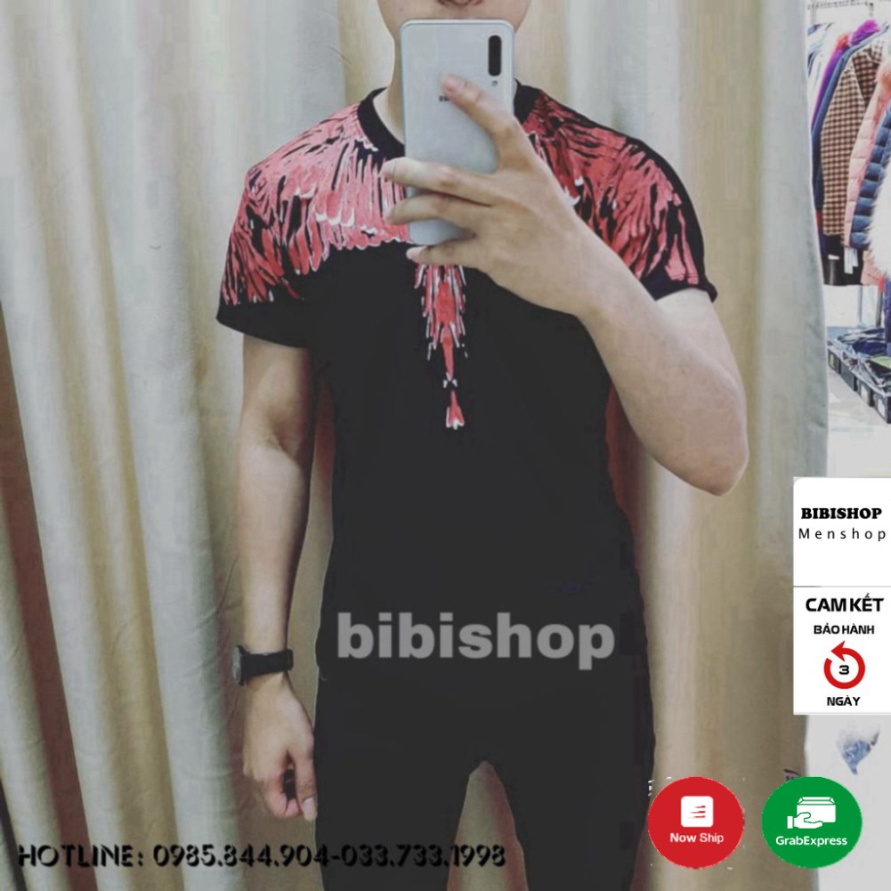[ẢNH THẬT] Áo Thun Nam, Áo Hè Nam Hình Cánh Chim Đỏ Cao Cấp BB27 | BigBuy360 - bigbuy360.vn