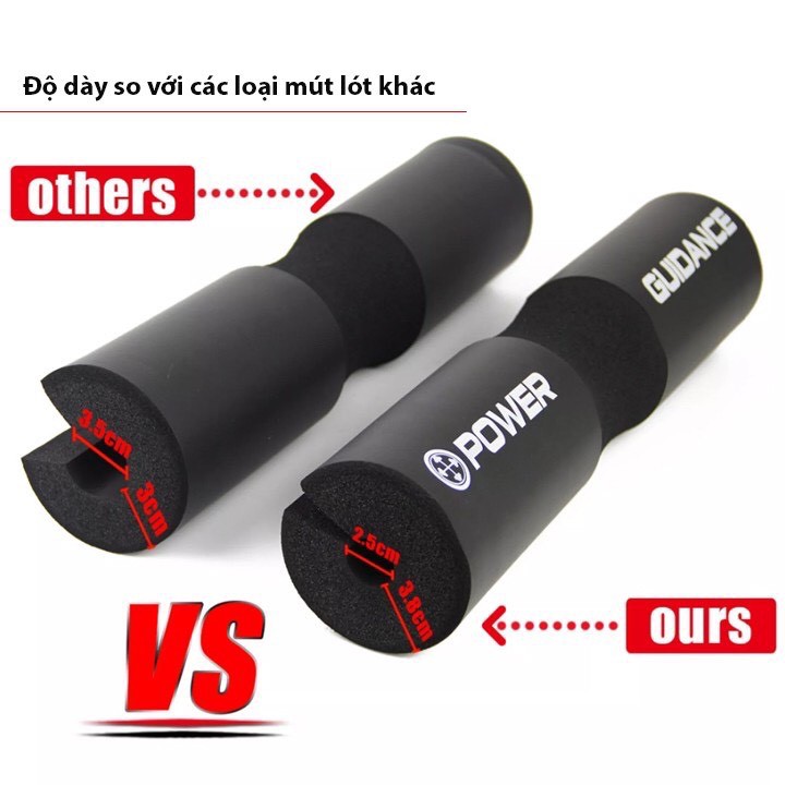 Đệm mút lót vai hỗ trợ  gánh tạ, đẩy tạ, squat tập gym PG150