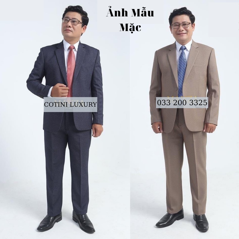 Bộ Vest Nam Comple Trung Niên - Trung Tuổi Cao Cấp Từ 40 - 70 tuổi