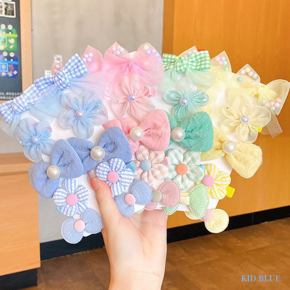 Set Kẹp Tóc Nơ Dễ Thương Cho Bé Gái