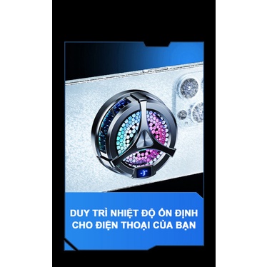 Quạt tản nhiệt điện thoại X36 siêu lạnh, làm mát bằng sò lạnh siêu mát giúp ổn đinh fps khi chơi game